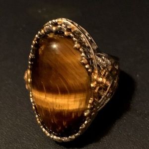 Michael Valitutti  Tiger Eye Ring size 9